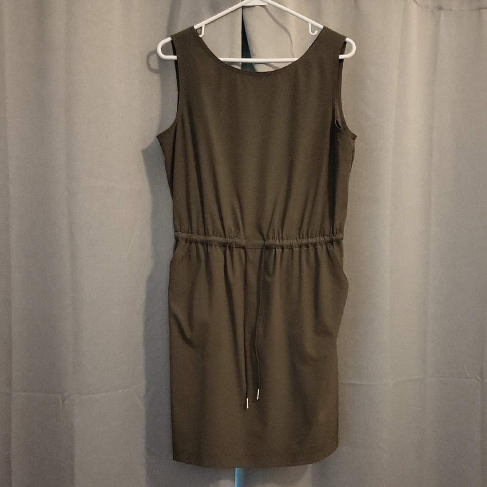 Calvin Klein Green Sleeveless Sheath Dress